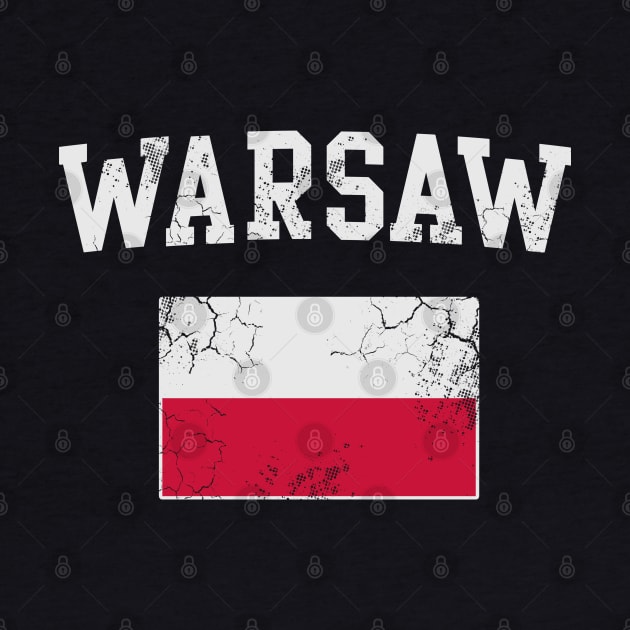 Warsaw Poland Polish Polska Flag by E